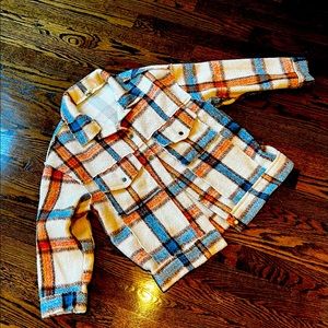 POL plaid jacket
